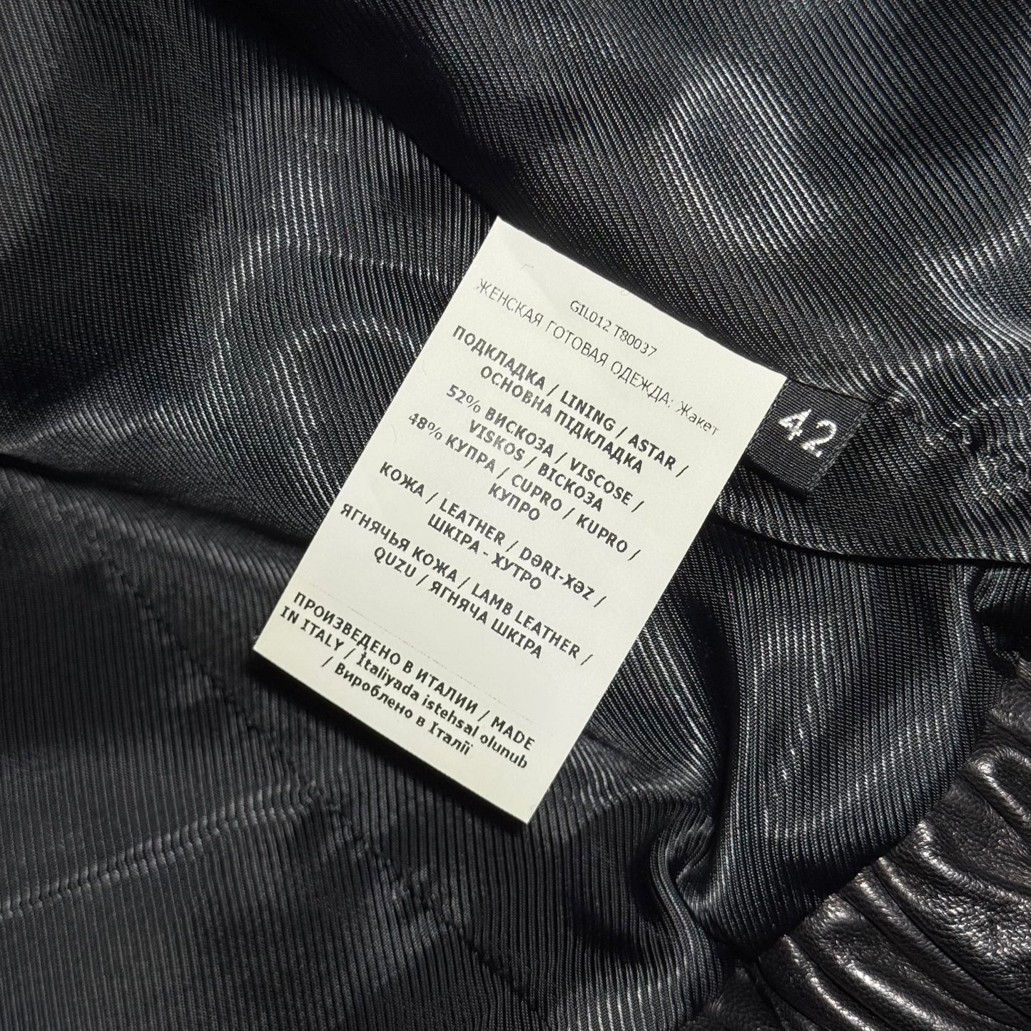 Tom Ford cropped lambskin moto jacket