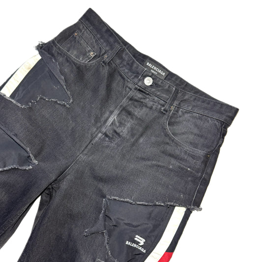 Balenciaga AW21 "Afterworld" slashed denim