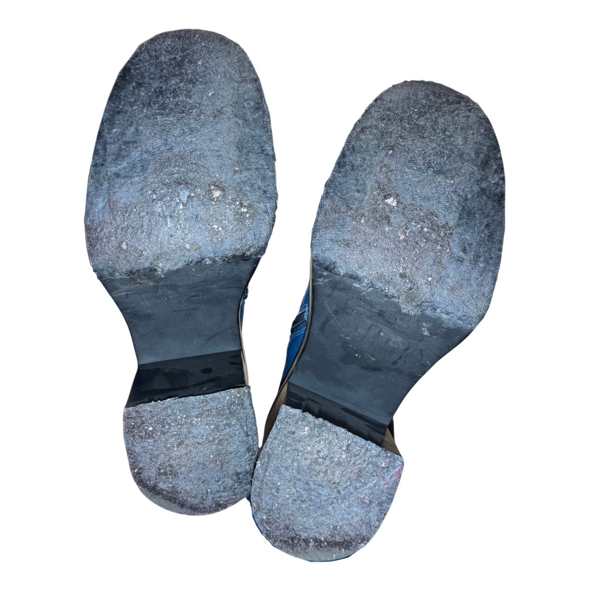 A.F. Vandevorst blue knee-high platform boots