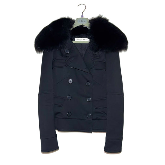 Christian Dior AW09 double breasted fox collar jacket by John Galliano