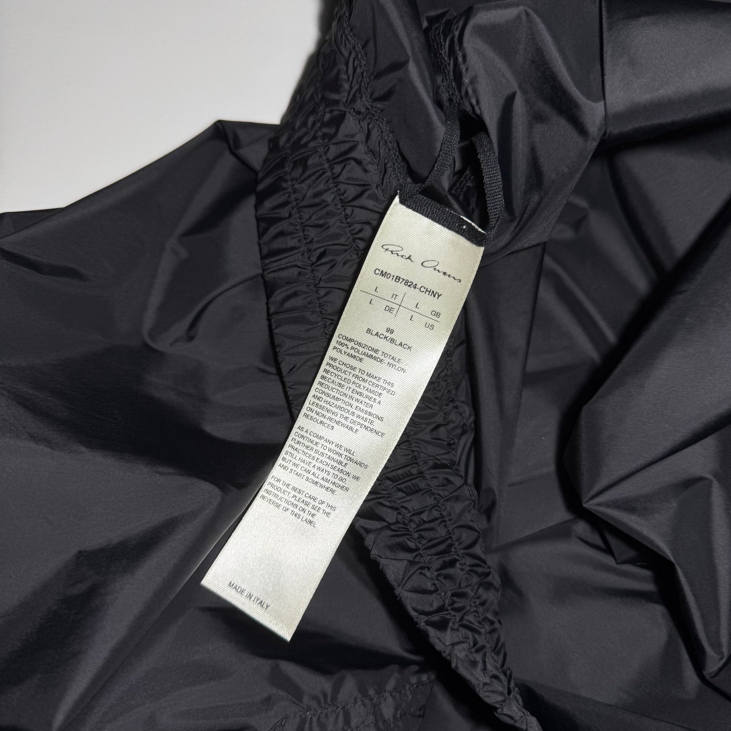 Rick Owens x Champion Mountain windbreaker hoodie