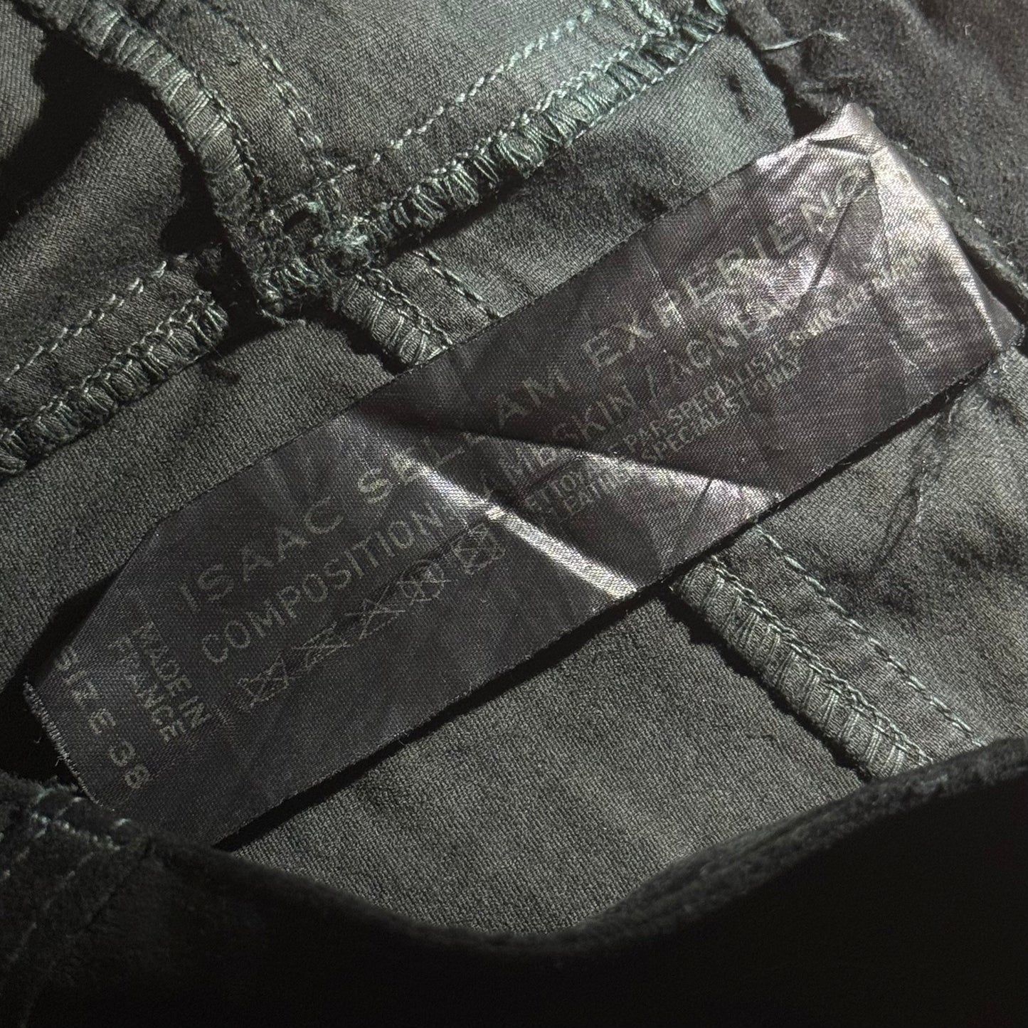 Isaac Sellam Experience scar-stitch lambskin pants