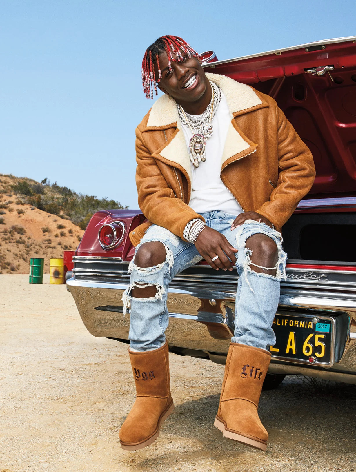 UGG x Jeremy Scott FW17 "UGG LIFE" classic short boots