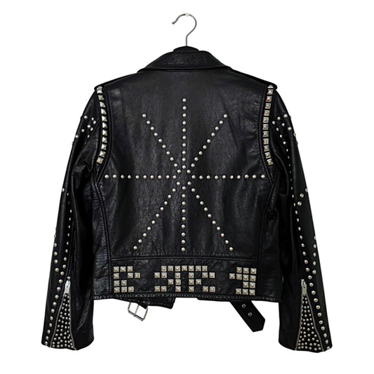 Saint Laurent FW16 "Palladium" studded leather biker jacket