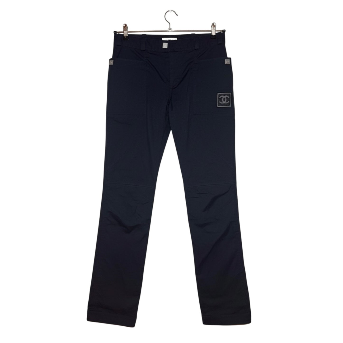 Chanel AW03 wool patch trousers by Karl Lagerfield