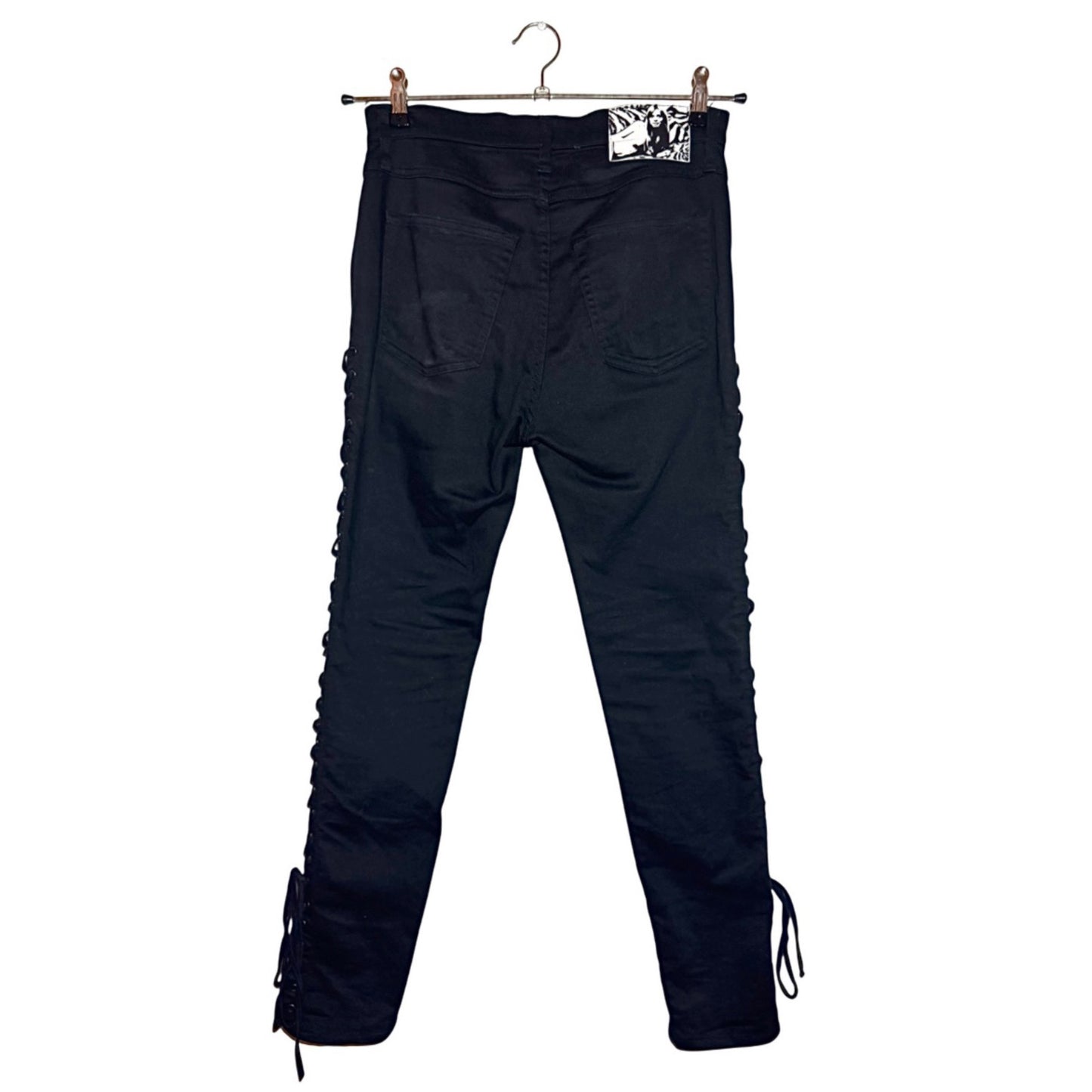 Hysteric Glamour lace-up skinny denim