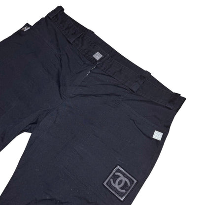 Chanel AW03 wool patch trousers by Karl Lagerfield