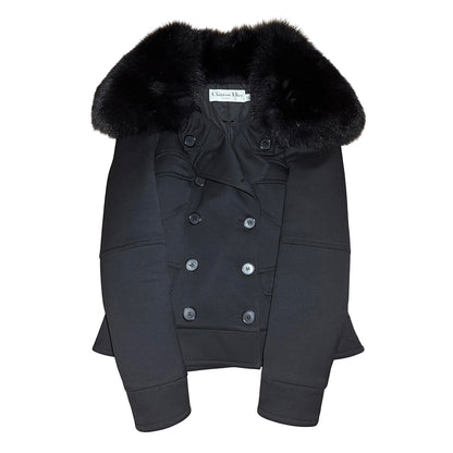 Christian Dior AW09 double breasted fox collar jacket by John Galliano