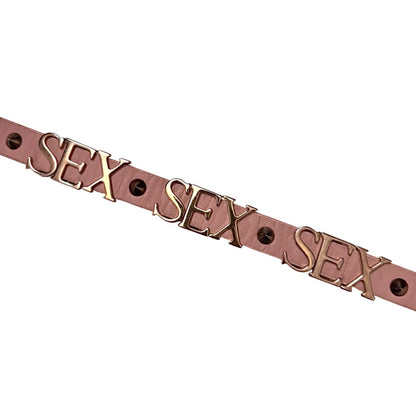 Dolce & Gabbana SS03 SEX leather belt (pink)