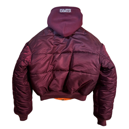 Vetements x Alpha Industries AW18 reversible cropped MA1 bomber jacket