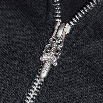 Chrome Hearts vertical logo zip-up hoodie
