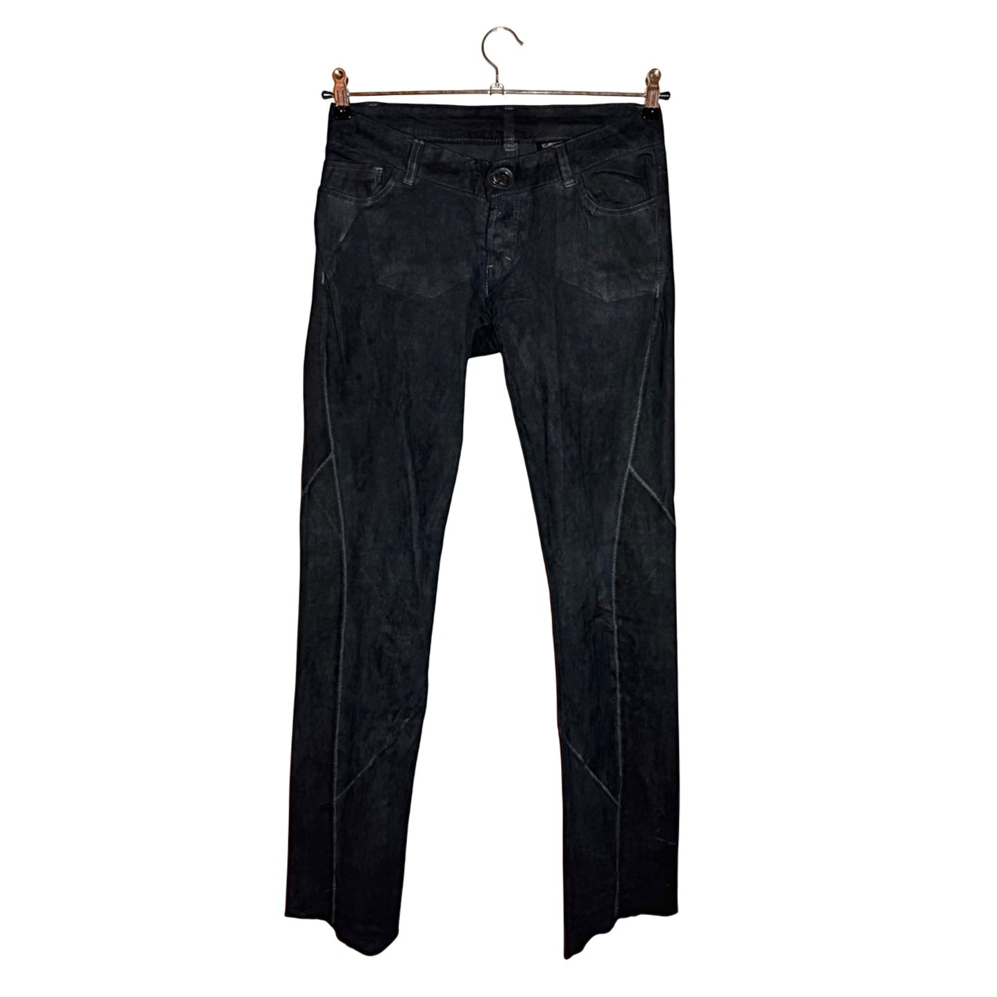 Isaac Sellam Experience scar-stitch lambskin pants