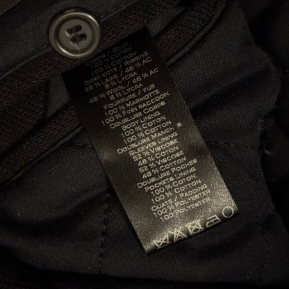 Balmain AW13 quilted raccoon trimmed bondage jacket
