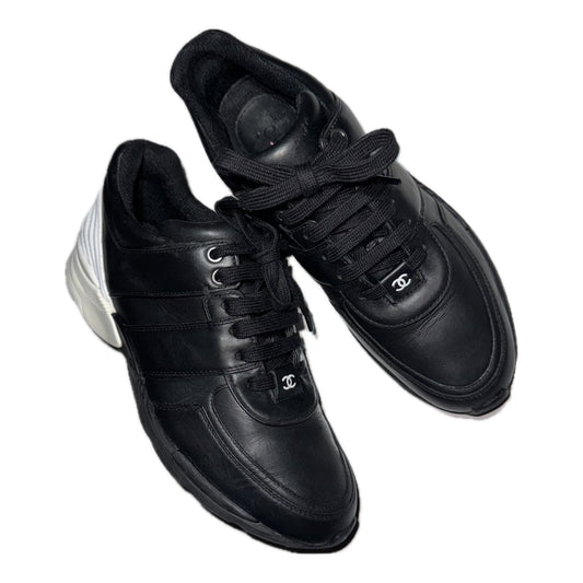 Chanel women's leather trainers