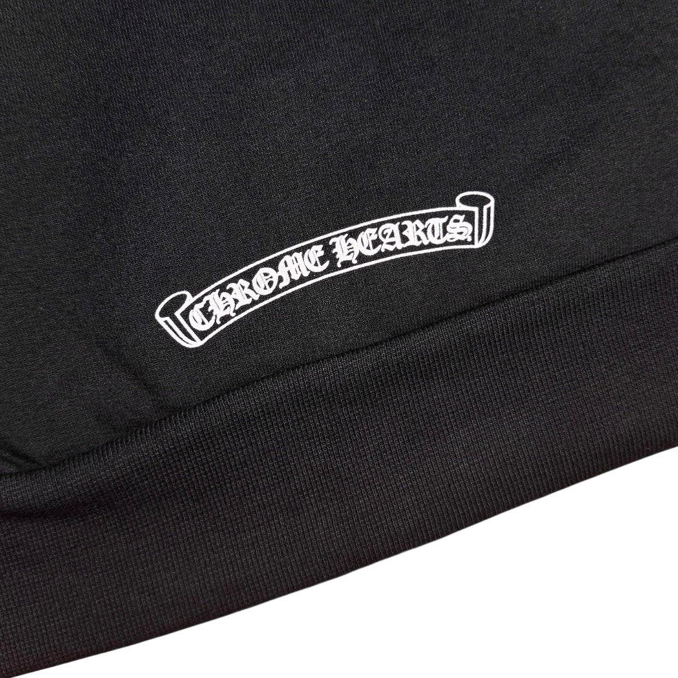 Chrome Hearts vertical logo zip-up hoodie
