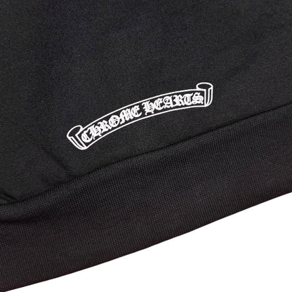 Chrome Hearts vertical logo zip-up hoodie
