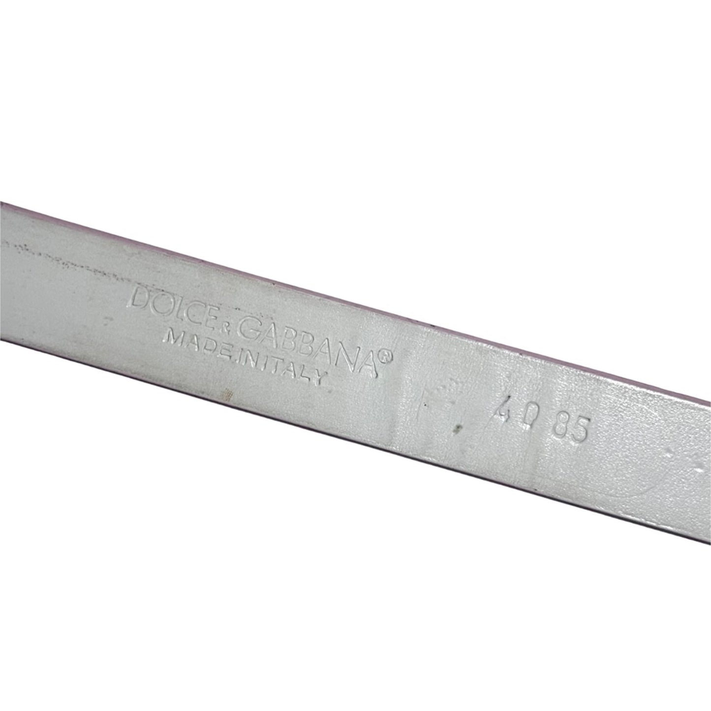 Dolce & Gabbana SS03 SEX leather belt (pink)