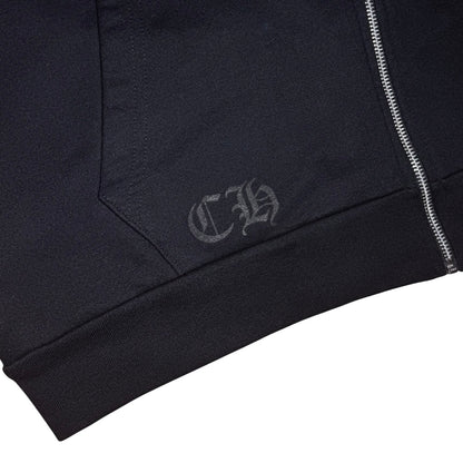 Chrome Hearts vertical logo zip-up hoodie