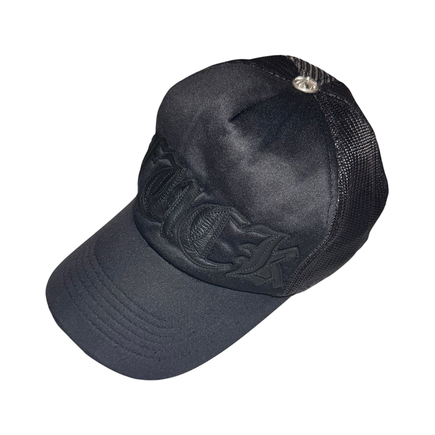 Chrome Hearts vintage "FUCK" leather patched trucker hat