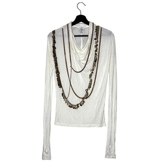 Givenchy FW08 chain embellished viscose longsleeve