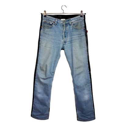 Vetements AW18 Hybrid leather denim