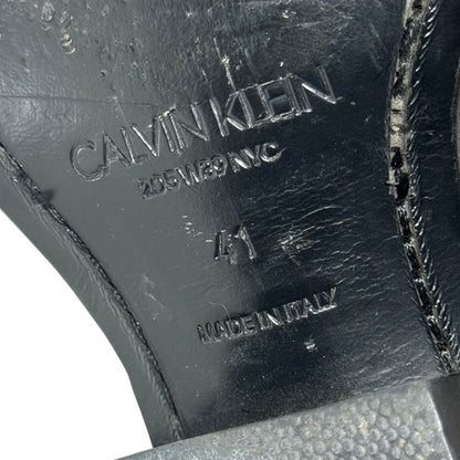Calvin Klein 205w39nyc FW18 by Raf Simons silver knee high boots