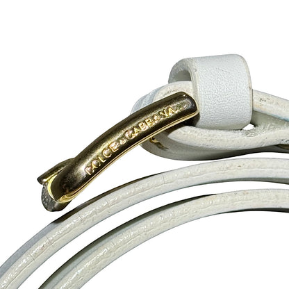 Dolce & Gabbana SS03 SEX leather belt (white)