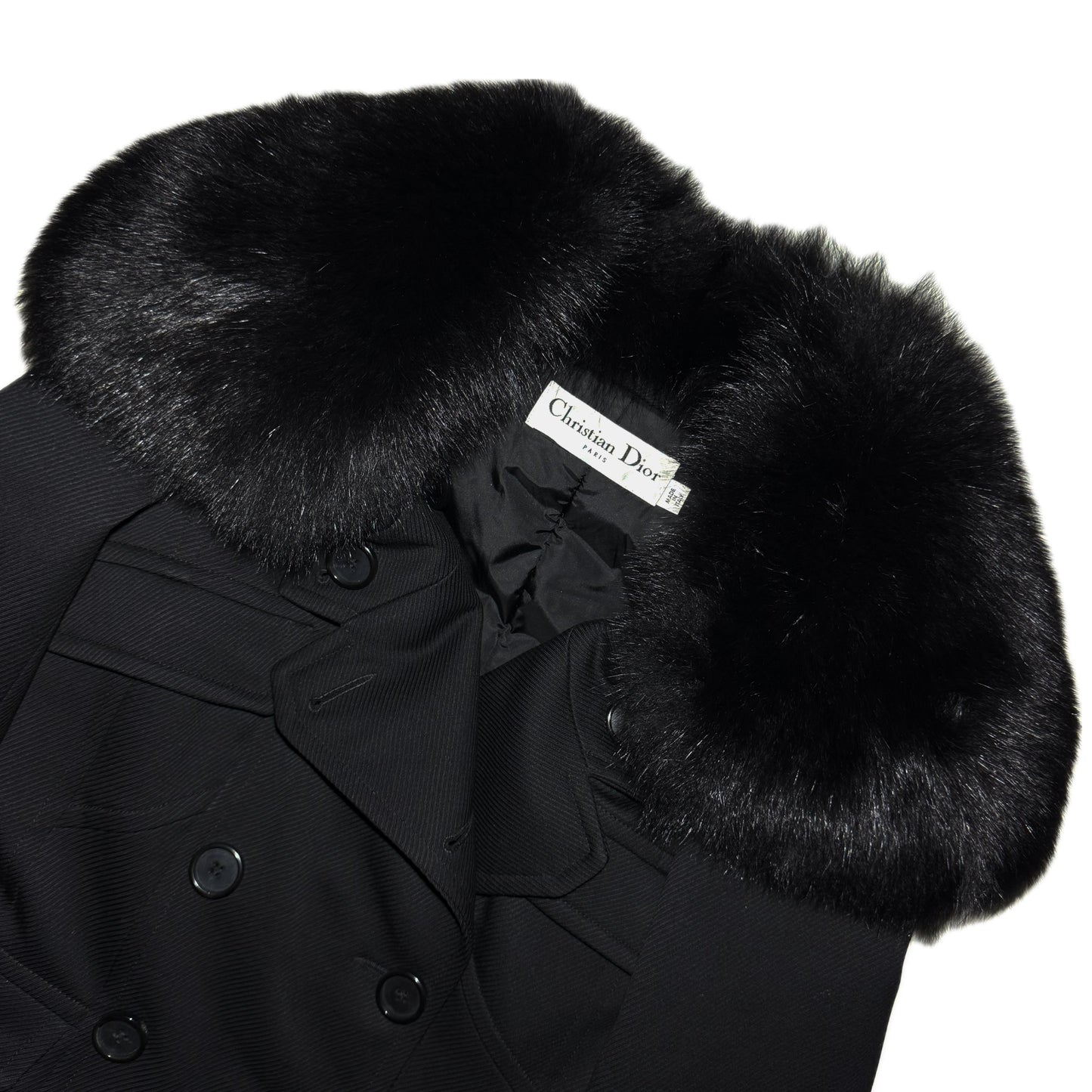Christian Dior AW09 double breasted fox collar jacket by John Galliano