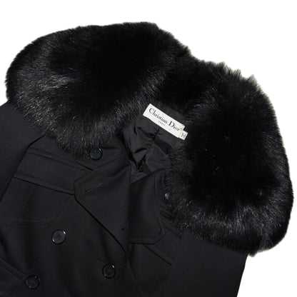 Christian Dior AW09 double breasted fox collar jacket by John Galliano
