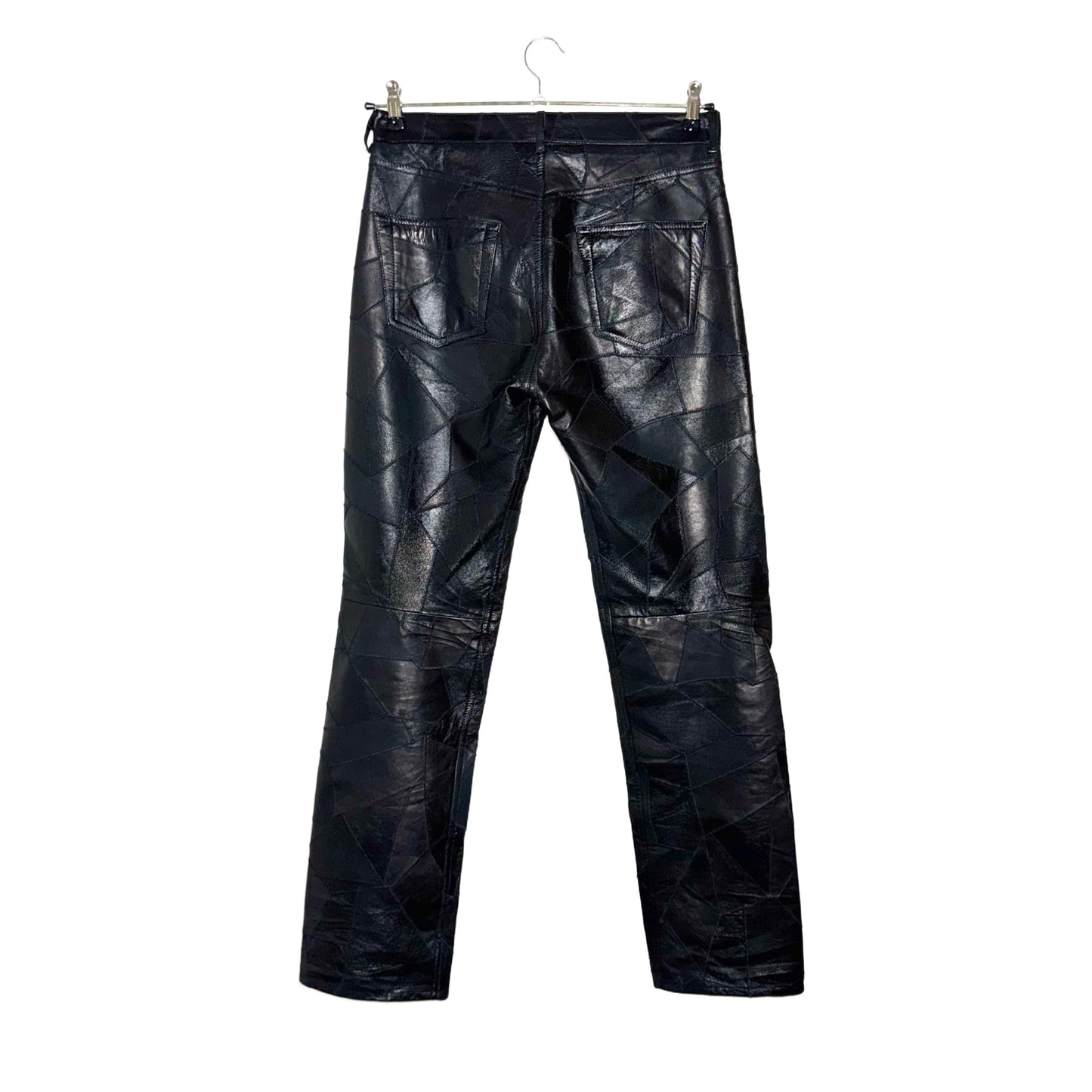 Balenciaga Fall18 patchwork leather pants