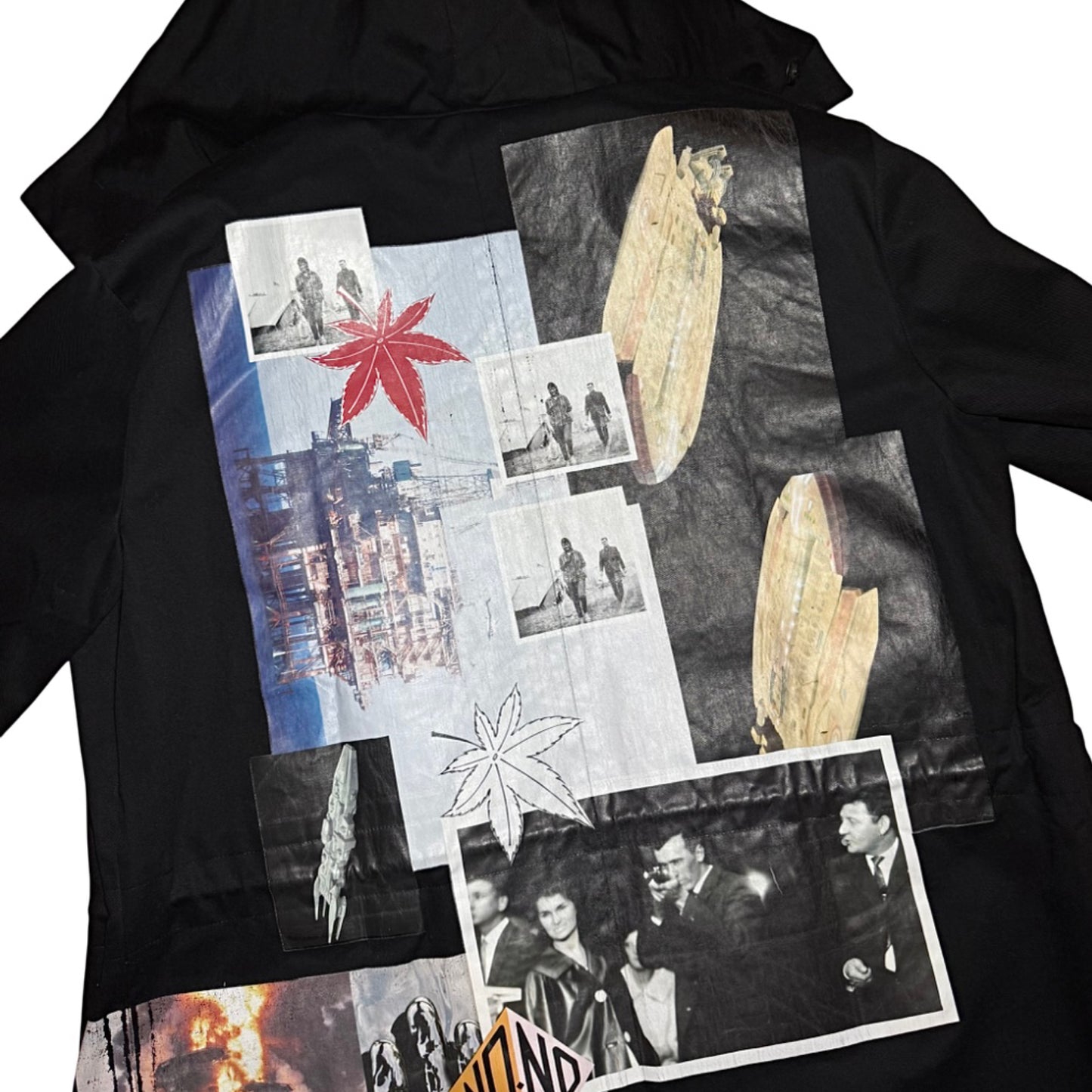 Raf Simons SS15 Photomontage fishtail parka
