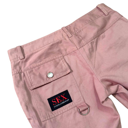 Dolce & Gabbana SS03 SEX pink bondage pants