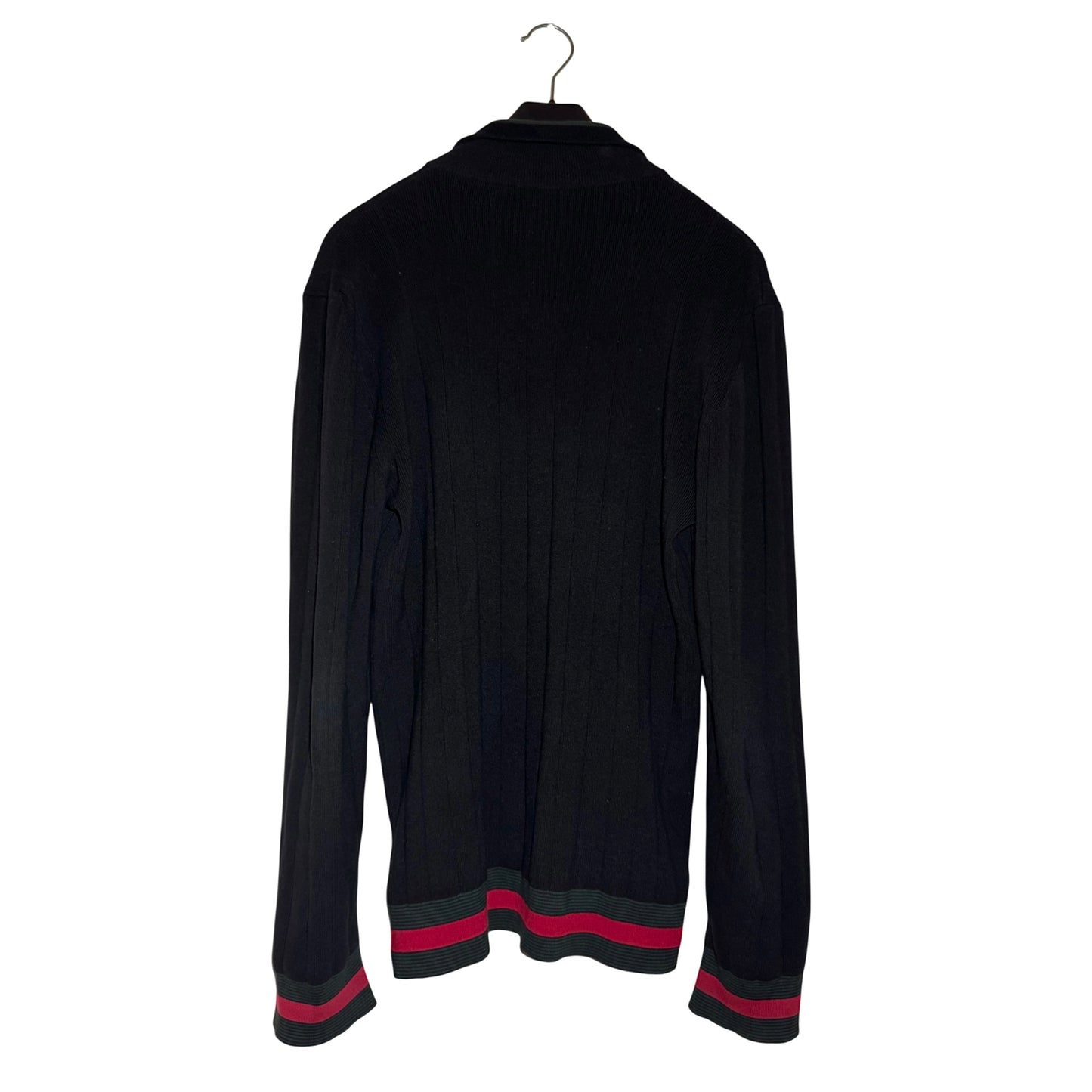 Gucci ribbed knit quarter zip sweater