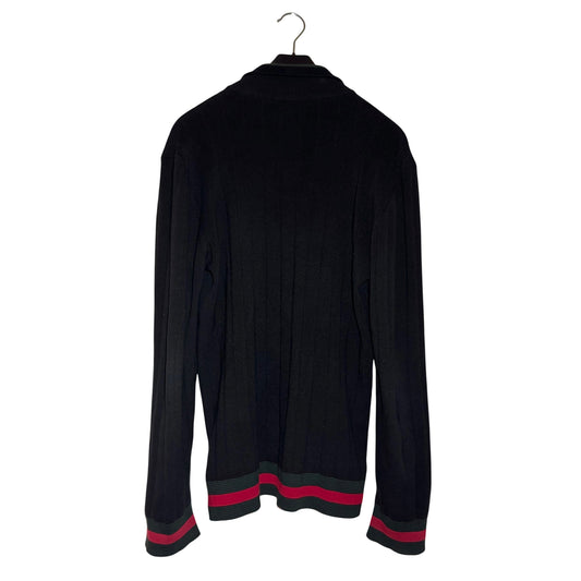 Gucci ribbed knit quarter zip sweater