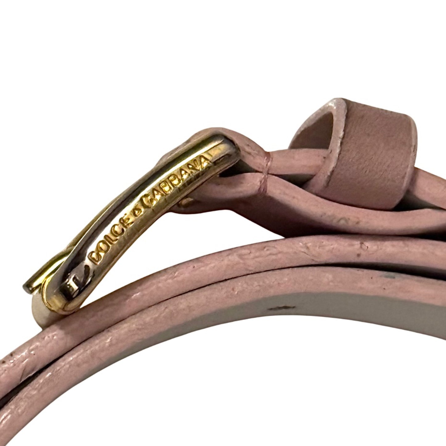 Dolce & Gabbana SS03 SEX leather belt (pink)