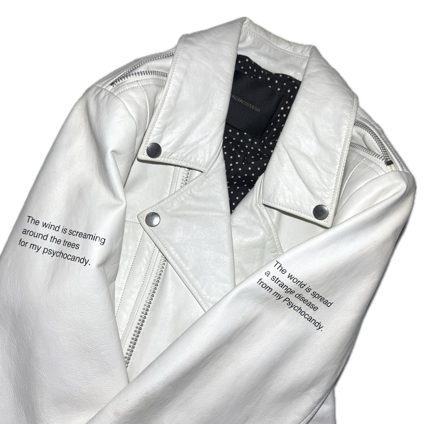 Undercover SS14 "Psychocandy" 1/1 double rider leather jacket