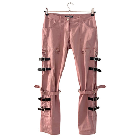 Dolce & Gabbana SS03 SEX pink bondage pants