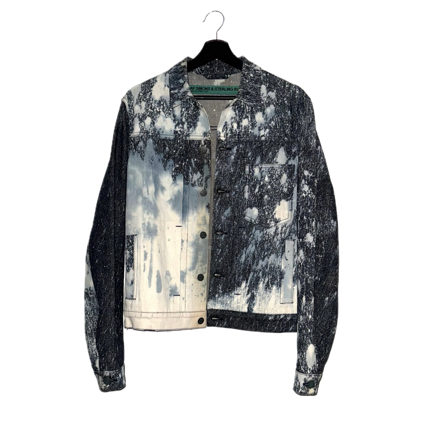 Raf Simons x Sterling Ruby SS10 bleached denim jacket