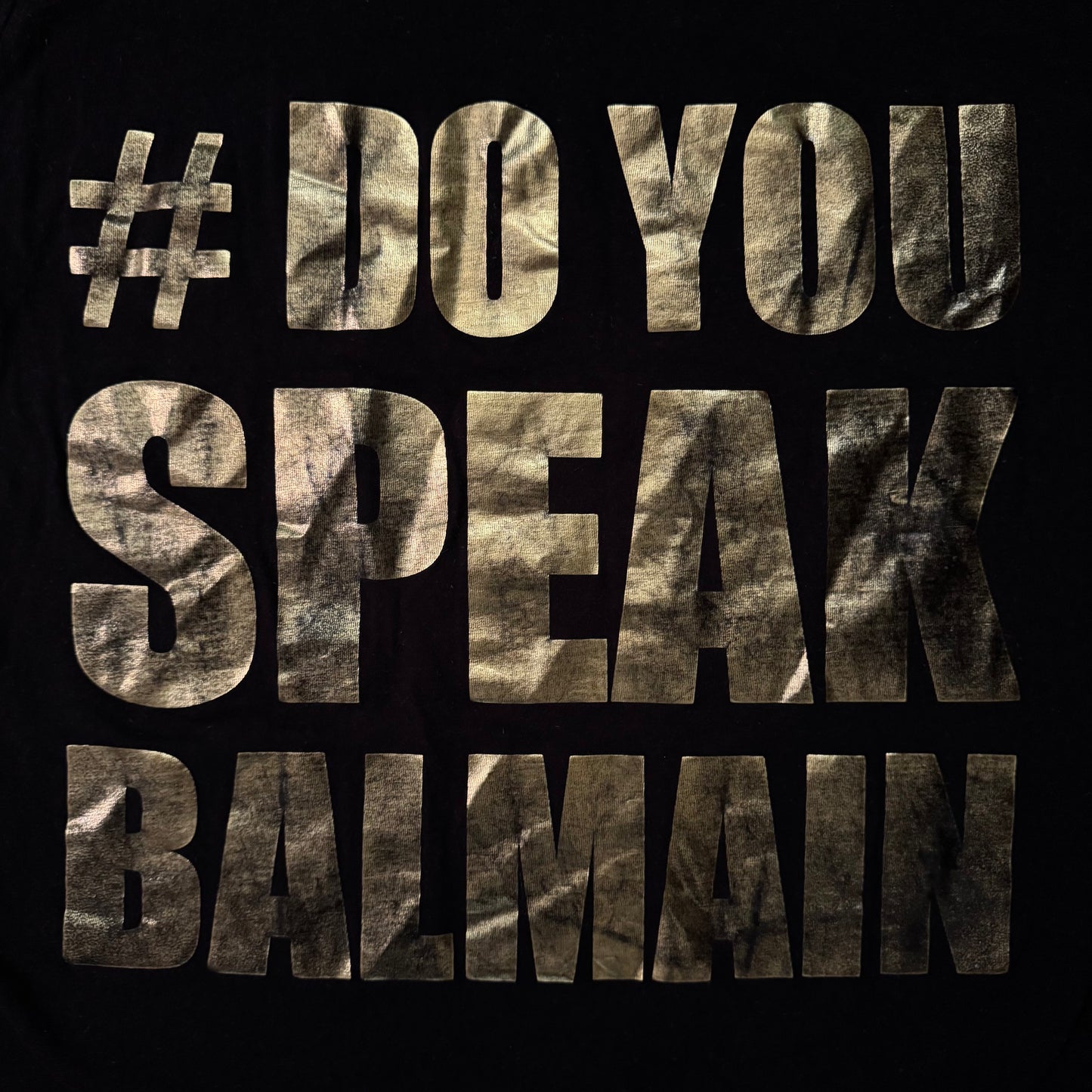 Balmain "Do you speak" sleeveless top
