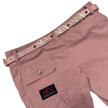 Dolce & Gabbana SS03 SEX leather belt (pink)