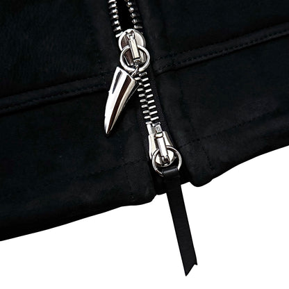 Giuseppe Zanotti shearling lined lambskin hoodie
