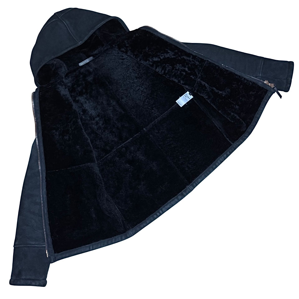 Giuseppe Zanotti shearling lined lambskin hoodie