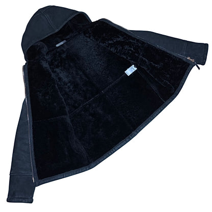 Giuseppe Zanotti shearling lined lambskin hoodie
