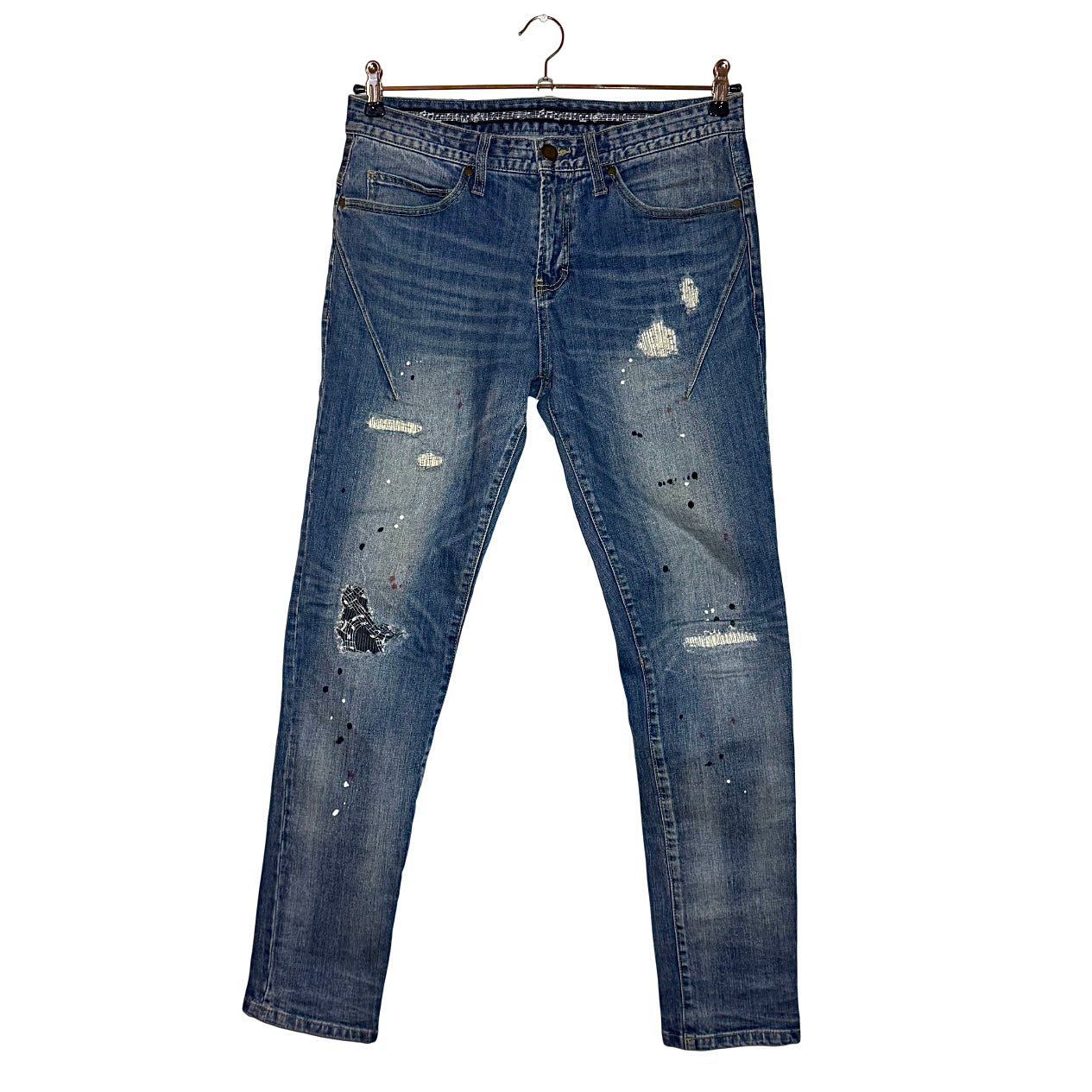 Number (N)ine x Loveless x Guild Prime distressed denim