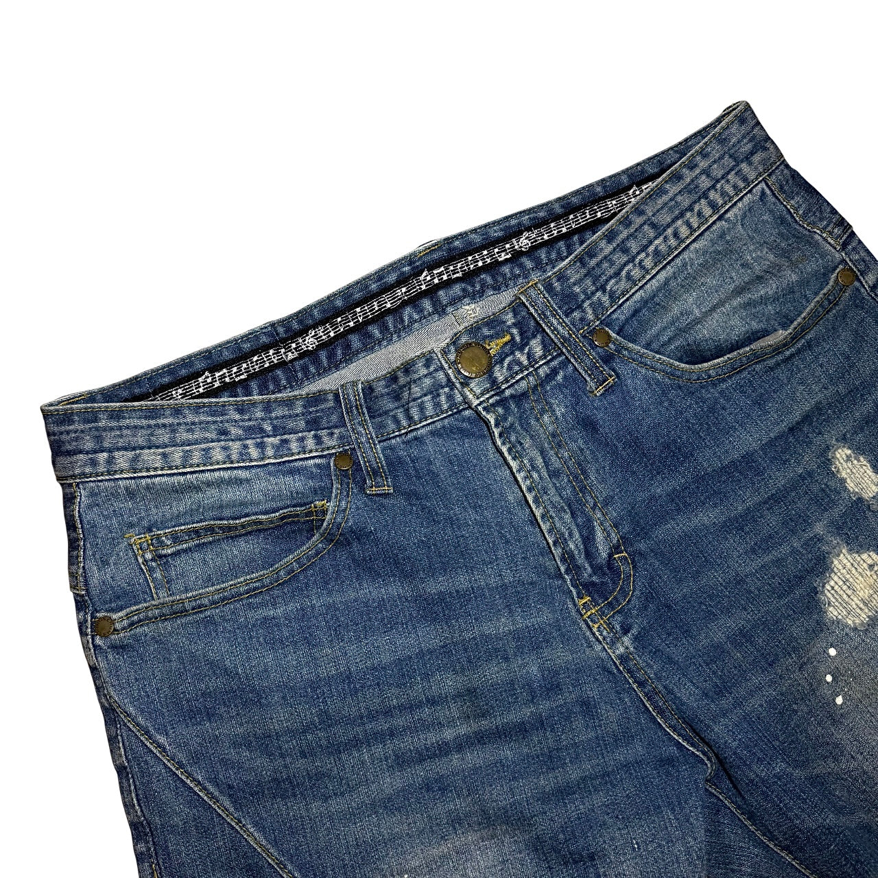 Number (N)ine x Loveless x Guild Prime distressed denim