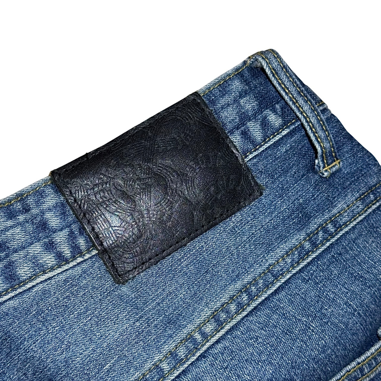 Number (N)ine x Loveless x Guild Prime distressed denim