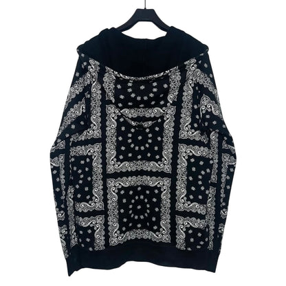 Number (N)ine SS07 Paisley bandana 4-pocket hoodie