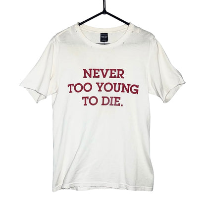 Number (N)ine SS06 "Never Too Young To Die" distressed T-shirt