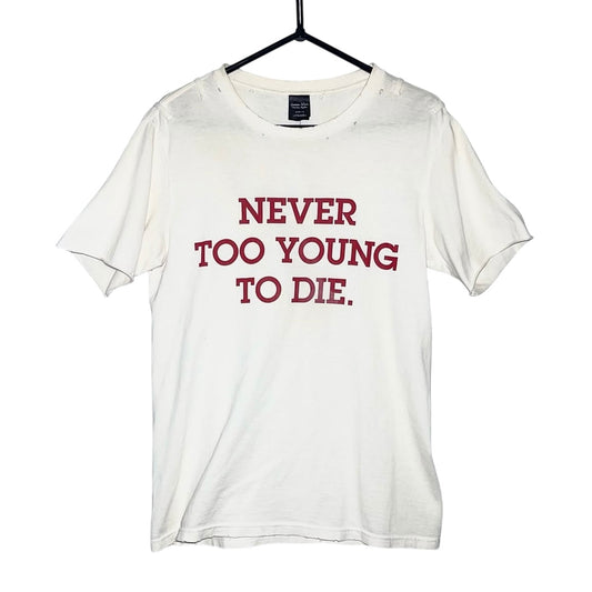 Number (N)ine SS06 "Never Too Young To Die" distressed T-shirt