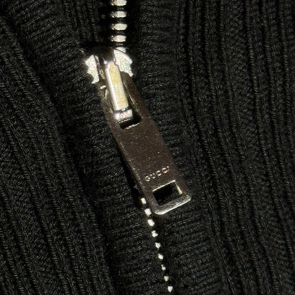 Gucci ribbed knit quarter zip sweater